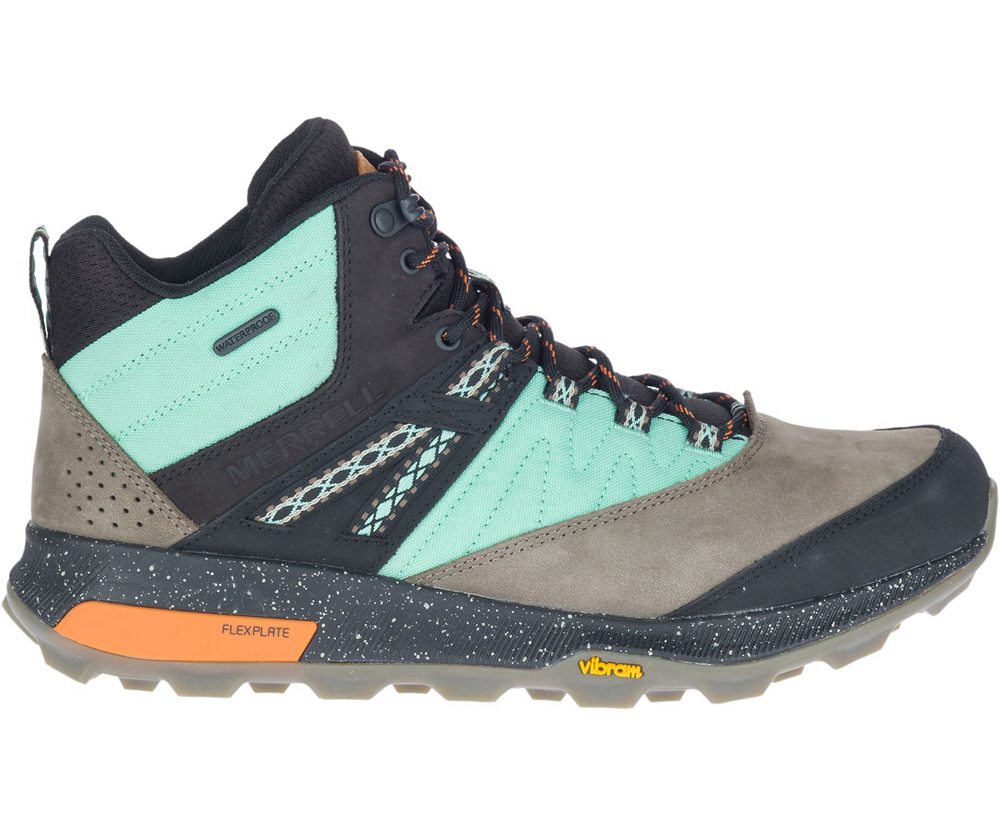 Kozaki Merrell Męskie Kolorowe - Zion Mid Waterproof X Unlikely Hikers - 053769-YKZ